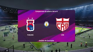 PES 2020 | Parana vs CRB - Brazil Serie B | 15/09/2020 | 1080p 60FPS