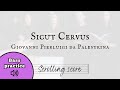 Sicut Cervus - Palestrina - Bass practice with score