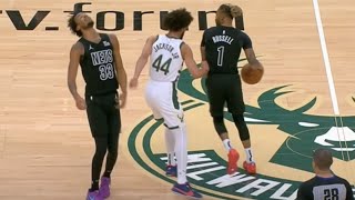 Andre Jackson Jr  Ejected After Smacking Nic Claxton in Heated Bucks vs  Nets Showdown 😱