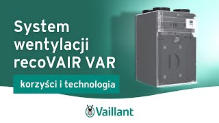 System wentylacji recoVAIR VAR – korzyści i technologia – Vaillant Polska