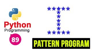 Python Pattern Programs - Printing Stars in I Shape