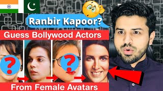 Pakistani Guess Bollywood Actors from Female Avatars Challenge | Reaction Vlogger