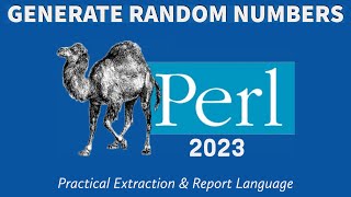 Perl Programming - Random Numbers 2023