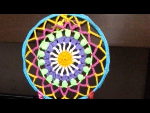 Como Hacer Un Atrapasueños Tejido Al Crochet Paso A Paso(muy Facil ...