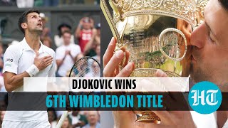 Novak Djokovic wins Wimbledon men’s singles title, equals Federer & Nadal’s record