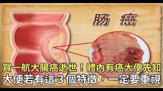 賀一航大腸癌逝世！體內有癌「大便先知」，大便若有「3個」特徵是高危人群，一定要重視！