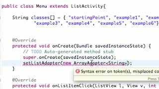 Android Application Development Tutorial 19 Setting up an ArrayAdapter
