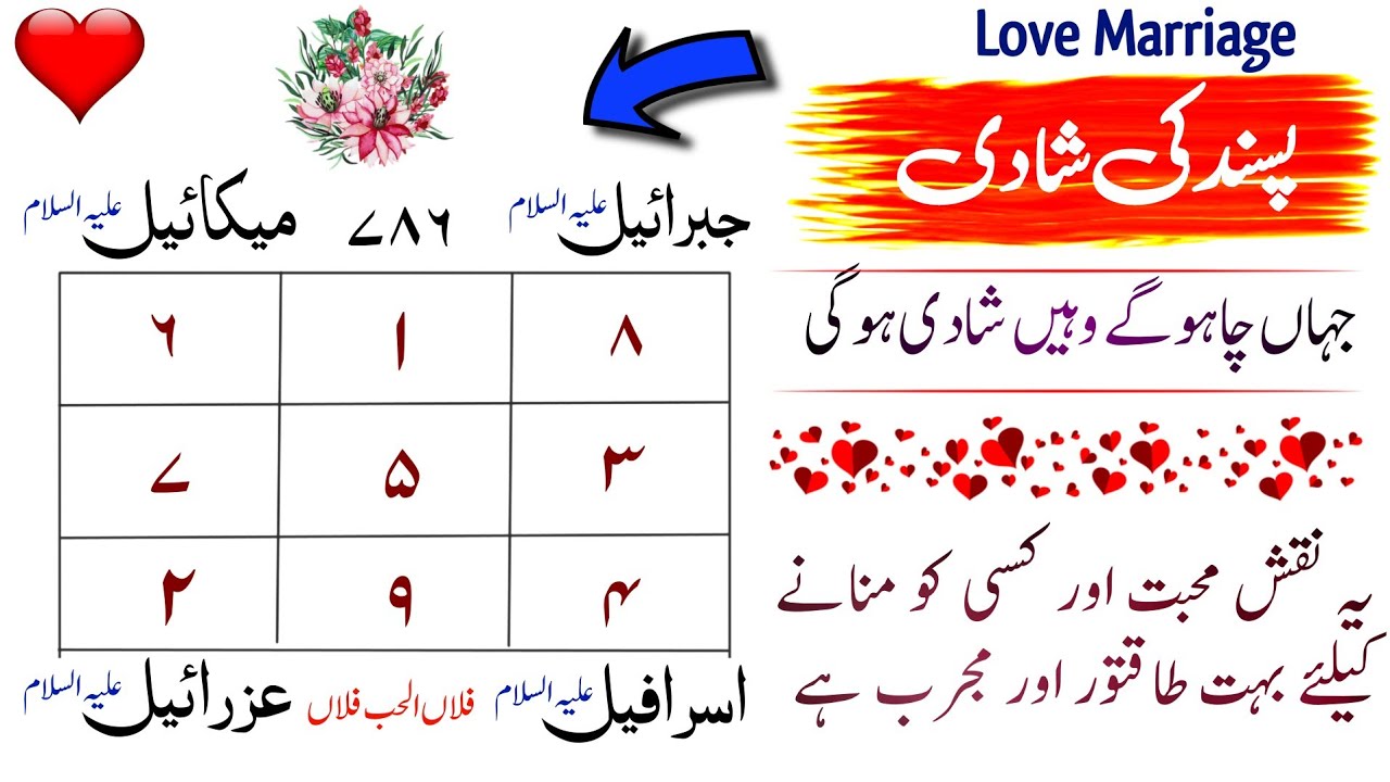 Pasand Ki Shadi Ka Wazifa | Love Marriage | The Spiritual | - YouTube