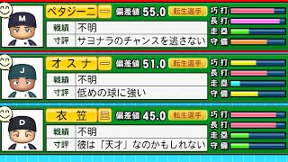 【パワプロ2024】天才衣笠・ペタジーニ・オスナは3年間でどんな成績残すのか？