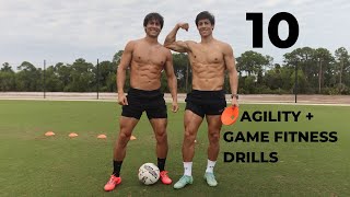 How To Improve Close Control Dribbling And Game Fitness / 10 Drills For Footballers