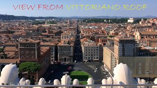 ROME, Italy - View from Il Vittoriano roof terrace   | ROMA, Italia - Panorama dal Vittoriano