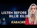 Billie Eilish - listen before i go (karaoke Instrumental)