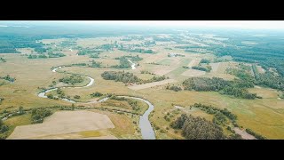 Rzeka Pilica i okolice z drona  4K