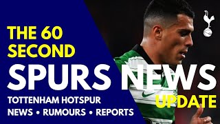 THE 60 SECOND SPURS NEWS UPDATE "Tottenham Will Insist on Porro", Jose "Not Sure" Zaniolo Will Leave