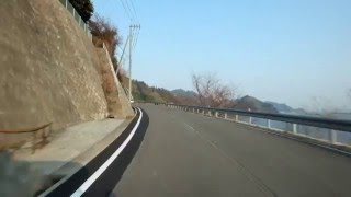 【車載動画】　大崎下島から岡村島に渡る　(2016/3/4)