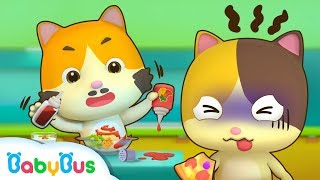 Baby Kitten Creates New Recipes | Cooking Pretend Play | Ice Creams, Hamburger Song | BabyBus