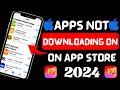 How to fix apps not downloading on app store 2024 | App store not downloading on in iPhone 2024/iOS