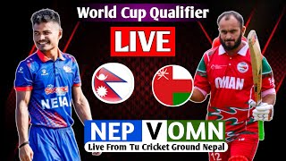 NEPAL VS OMAN T20I ASIAN REGIONAL FINAL QUALIFIER 2023 LIVE MATCH || NEP VS OMN LIVE