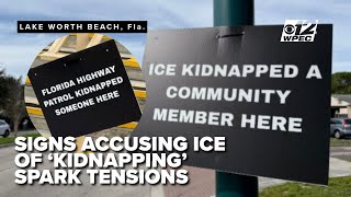 'They kidnapped someone here': Protesters map alleged ICE arrests in Lake Worth Beach