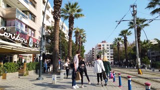 Izmir Karşıyaka Walking Tour | Bostanlı Neighborhood, 24 February 2021 | Turkey | 4K 60fps