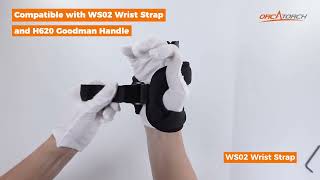 How to Attach the OrcaTorch WS02 Wrist Strap and H620 Goodman Handle to the ZD710