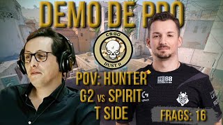 [PT] CS 2 -  zorlaK Analisa: PoV HUNTER - G2 vs SPIRIT - DUST 2 (T-SIDE) [Demo de Pro]