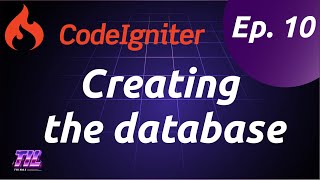 Codeigniter 4 - Creating the database for a simple contact manager