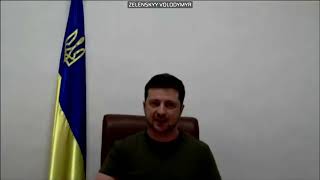 Translator gets emotional during Zelenskiy's speech