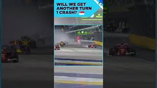 Singapore GP HUGE Turn 1 Crash!