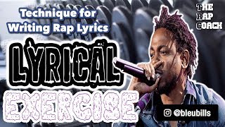 Lyrical EXERCISE:  Writing Rap Lyrics