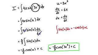 Integration by U Substitution Explained