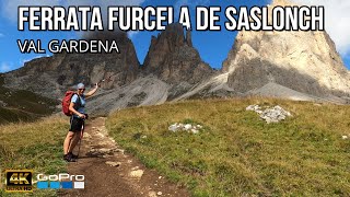 NUOVA FERRATA FORCELLA SASSOLUNGO (Furcela de Saslonch)