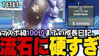 【ポケモンSVランクマ】初心者がマスターボール級100位になるまでの成長日記。1日目