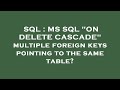 SQL : MS SQL 