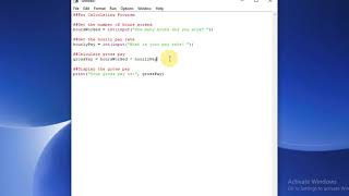 The Program Development Cycle (in Python)