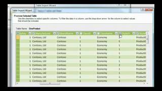 Microsoft PowerPivot: Import Data from a SQL Server Database