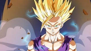 gohan turns ssj2 first time (japanese) english subbed