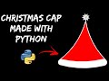 CHRISTMAS CAP MADE WITH PYTHON TURTLE GRAPHICS | PYTHON PROJECTS | CODING | MERRY CHRISTMAS