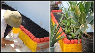 Easy Homemade Garden Decorations With Cement And Brick