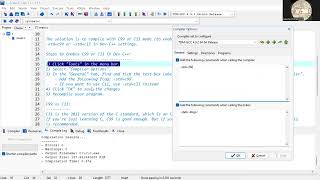 C 28: Dev-C++ "[Error] 'for' loop initial declarations are only allowed in C99 or C11 mode"