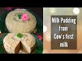 Milk Pudding from Cow's first milk (Colostrum) | Seempal Recipe | Junnu Recipe