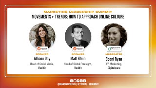 Movements to Trends with Allison Day and ‍Matt Klein of Reddit at the BI Marketing Leadership Summit
