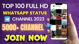 🧐Top 100 Best Full HD WhatsApp Status Telegram Channels List 2023 🤨🧐😱  #whatsappstatus