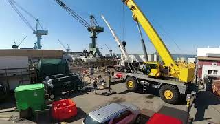 USS Columbus (SSN 762) Rudder Lift Installation