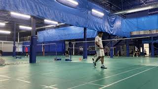 Sparring badminton single part2, Farid Pramadita🇮🇩 vs Ethan Chan🇨🇦