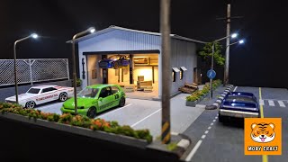 Diorama garage 1:64 : ฉากโรงรถในฝัน