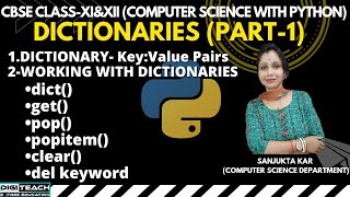 #Dictionary in Python#dict()#get()#pop()#popitem()#clear()#del KEYWORD#creating empty dictionary