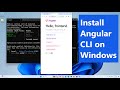 How to install Angular CLI on Windows 11 [2025]