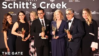 Eugene Levy and the cast of 'Schitt's Creek' at the 2016 Canadian Screen Awards