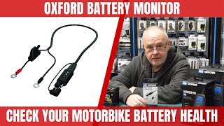 Oxford Motorcycle Battery Monitor: Easy Battery Health Check with Traffic Light System!